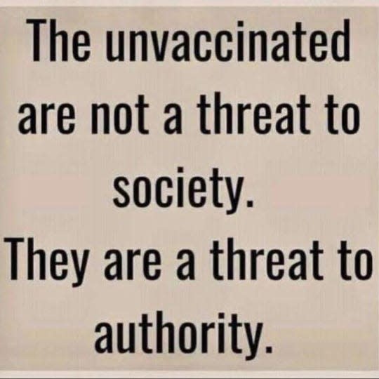 An anti-vaccination COVID meme that is available on Twitter and Reddit.