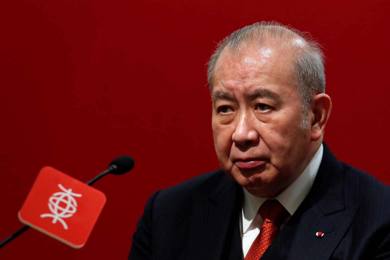 Bank of East Asia Chairman and Chief Executive David Li attends a news conference on the bank's final results in Hong Kong, China February 17, 2017.      REUTERS/Bobby Yip