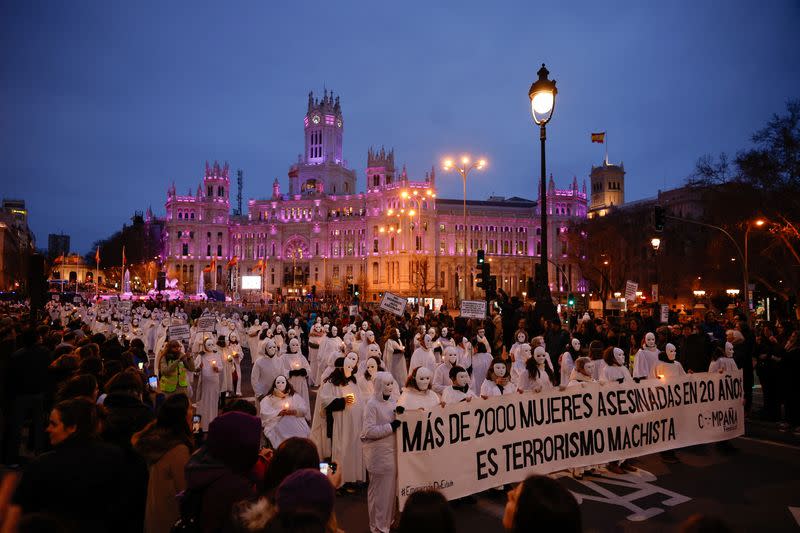 International Women's Day protest in Madrid