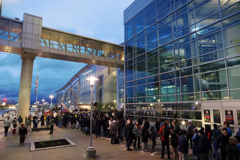 First in-person annual meeting since 2019 of Berkshire Hathaway Inc, in Omaha, Nebraska