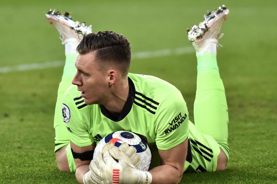 <p>Bernd Leno missed Arsenal’s FA Cup Final win over Chelsea last season</p> (Getty Images)
