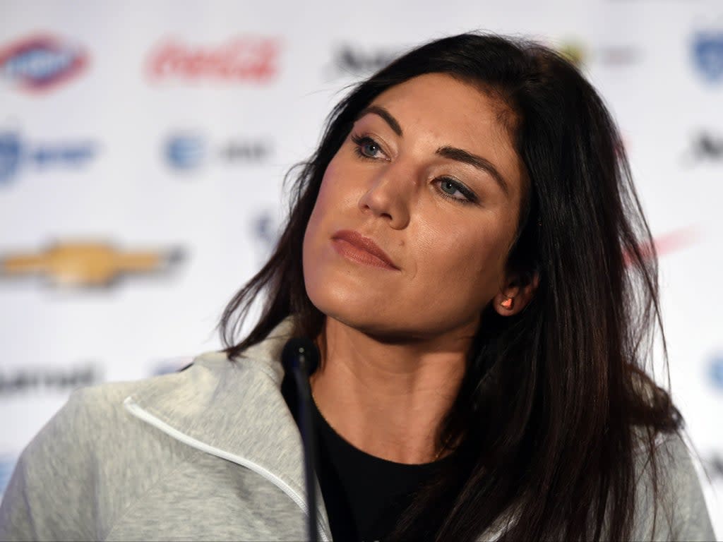 US Soccer team goalkeeper Hope Solo (file photo)  (AFP/Getty Images)