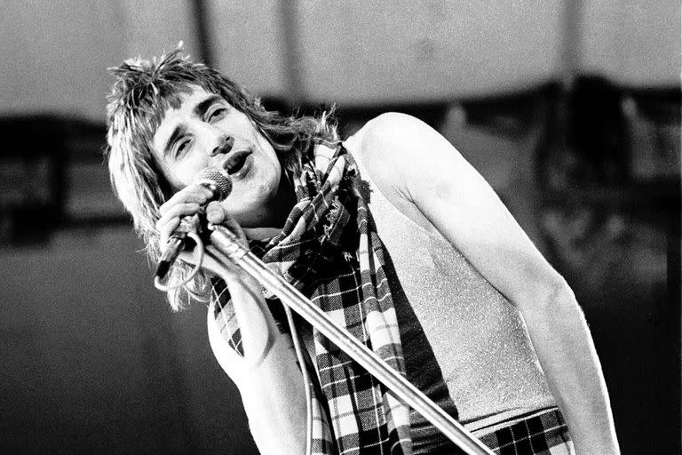 Rod Stewart en la época de "Maggie May", su primer gran éxito