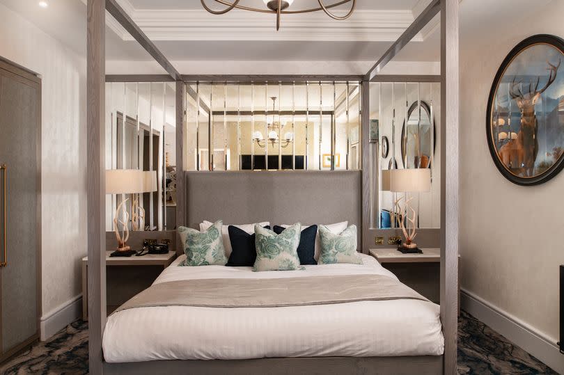 This four-poster bed is so comfortable you'll get a great night's sleep and lie in pure luxury