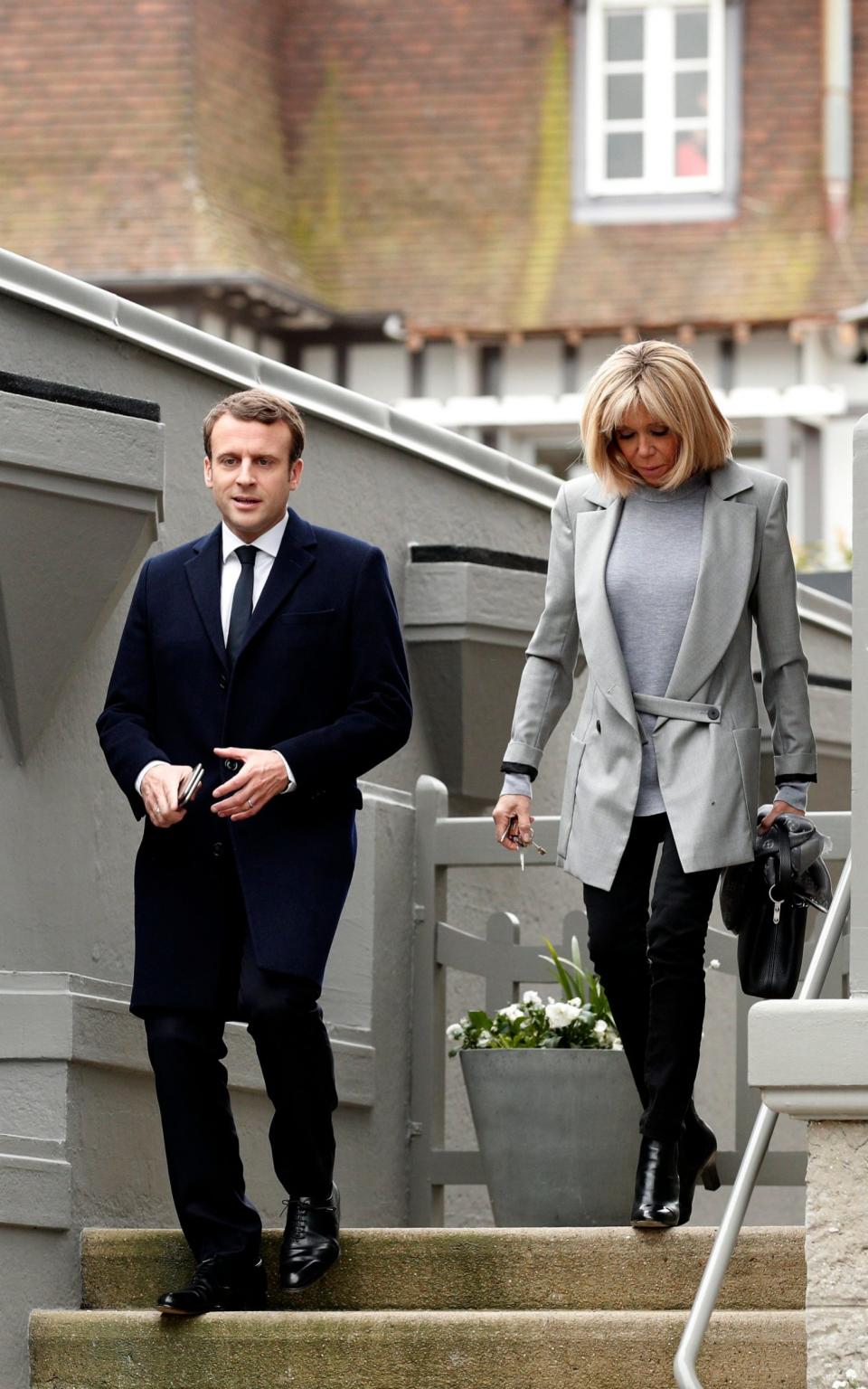 brigitte macron trogneux - Credit: EPA