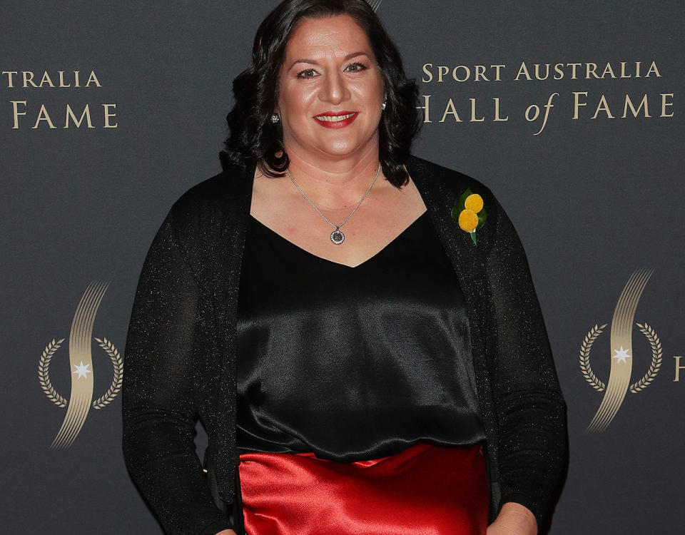 Louise Sauvage, pictured here at the Sport Australia Hall of Fame Induction and Awards Gala Dinner.