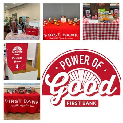 FIRST BANK HOSTING BANK-WIDE FOOD DRIVE IN NOVEMBER 2023