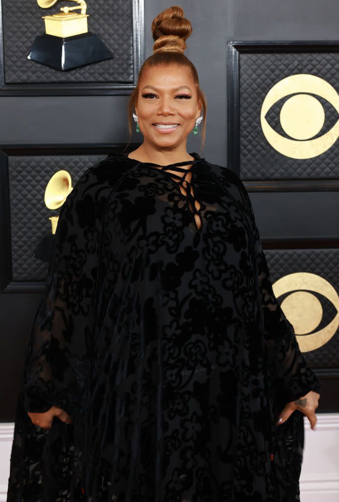 LOS ANGELES, CALIFORNIA - FEBRUARY 05: Queen Latifah attends the 65th GRAMMY Awards on February 05, 2023 in Los Angeles, California. (Photo by Matt Winkelmeyer/Getty Images for The Recording Academy)