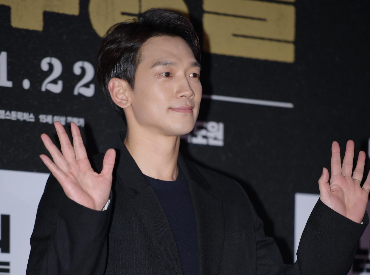 SEOUL, SOUTH KOREA - JANUARY 20: Jung Ji-Hoon (a.k.a Rain) attends VIP preview of the film 'The Man Standing Next' at Megabox COEX on January 20, 2020 in Seoul, South Korea. (Photo by The Chosunilbo JNS/Imazins via Getty Images)