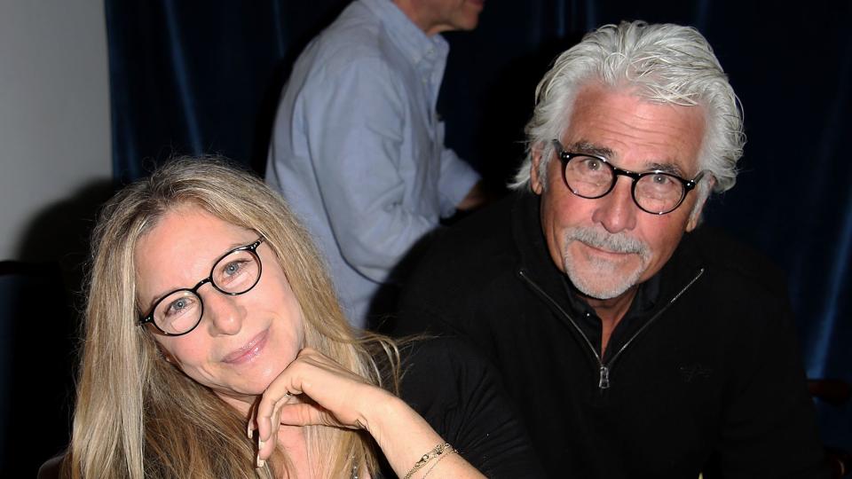 Barbra Streisand and James Brolin attend the "And So It Goes" premiere at Guild Hall on July 6, 2014 in East Hampton, New York