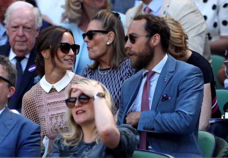 Pippa Middleton scored a seat in the Royal Box at Wimbledon [Photo: PA]