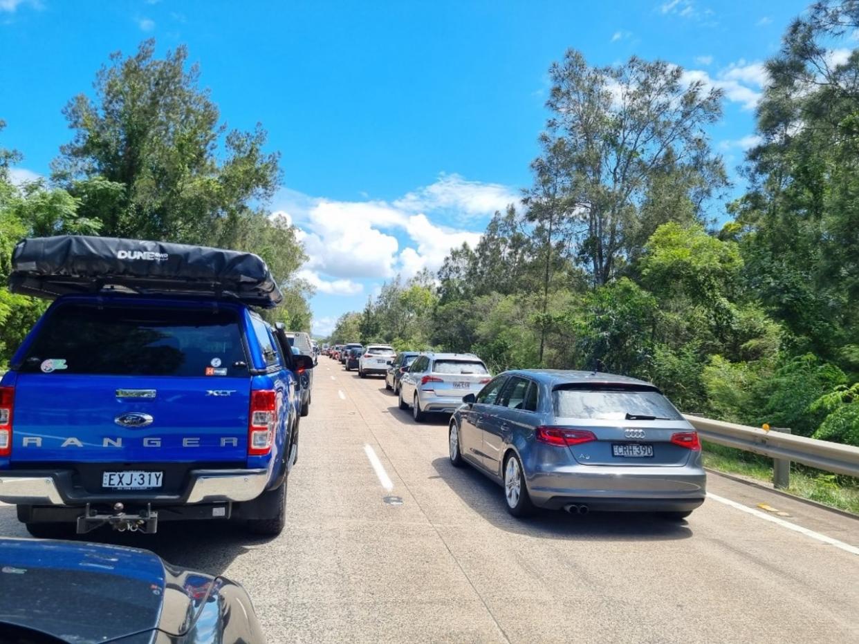 The incident has caused traffic chaos. Picture: NCA NewsWire/Damian Shaw