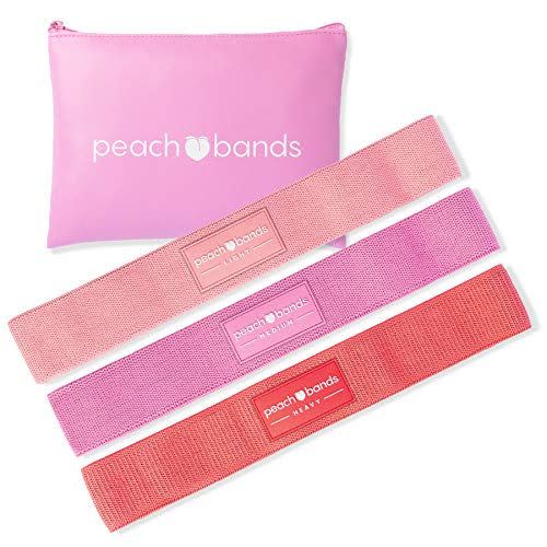 10) Peach Fabric Resistance Bands