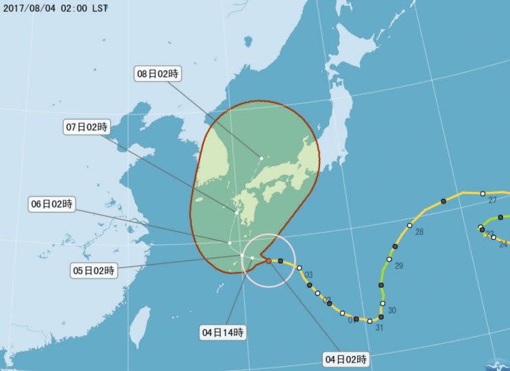 (取自氣象局網站)