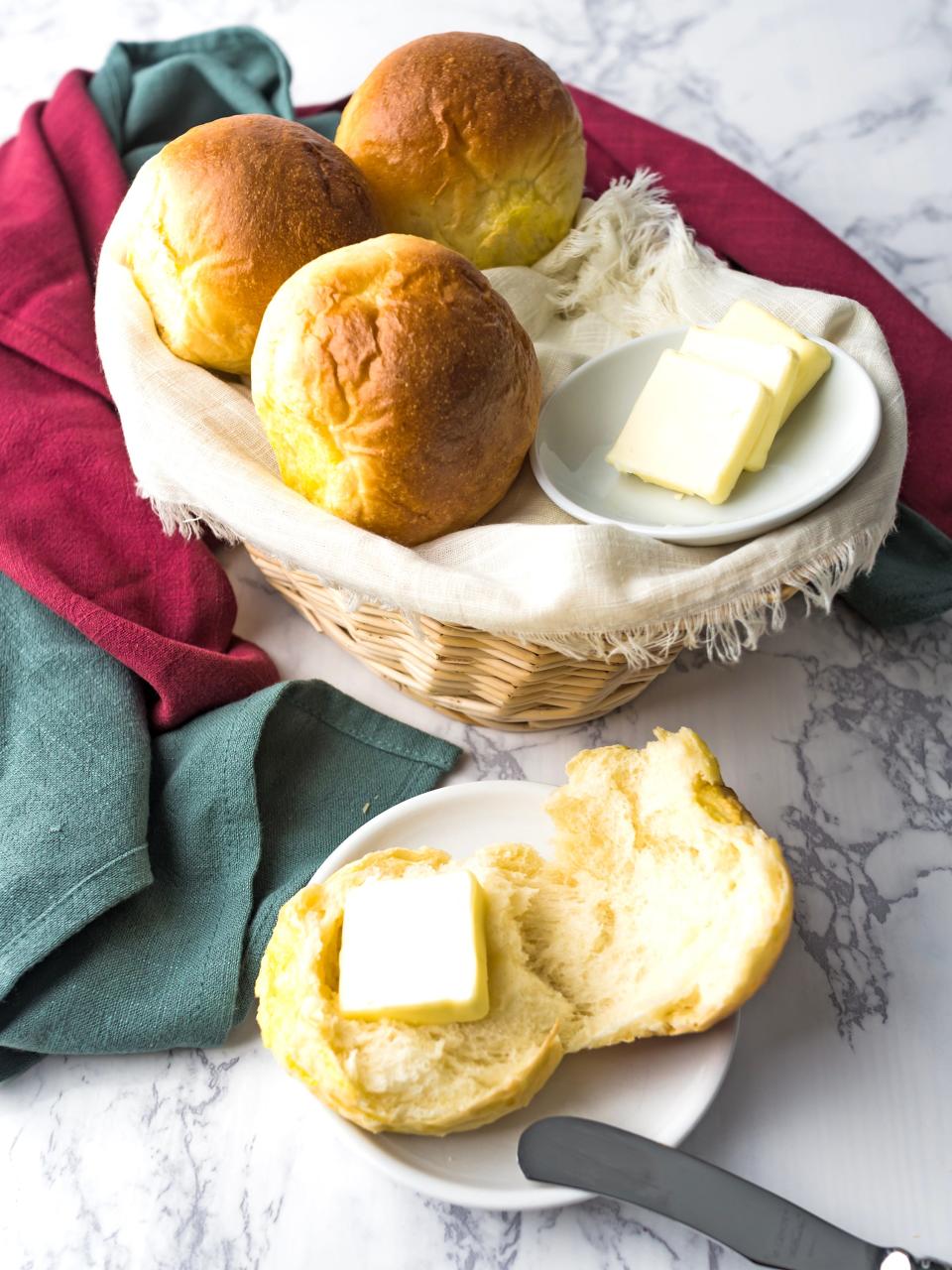 Prepare dinner rolls in advance and then freeze. Bring them out to brown and serve ahead of your meal.
