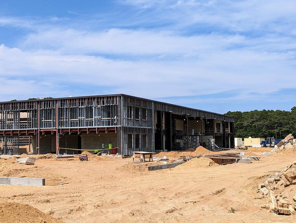 Construction at Nauset Regional High School in North Eastham has begun, after years of planning.