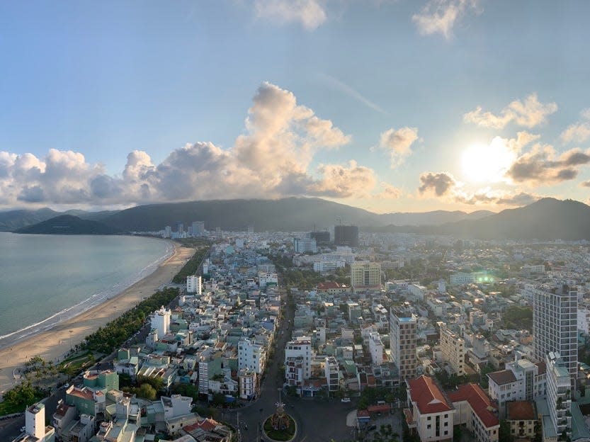 The metropolitan beach in Quy Nhon, Vietnam