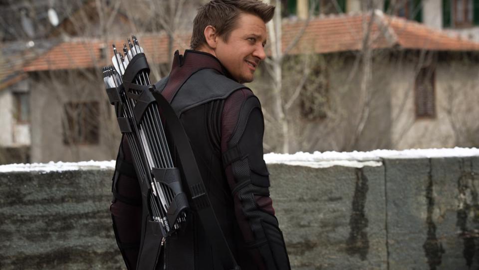 Jeremy Renner alias Hawkeye dans Avengers 2 (2015) - Copyright Marvel 2015