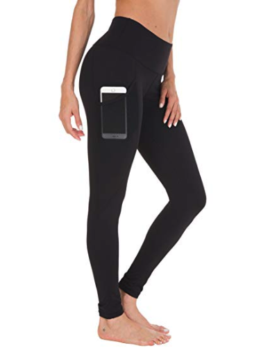 2) Solid Black Workout Leggings