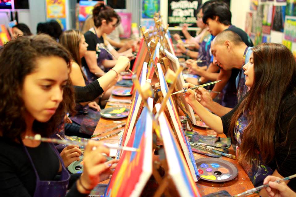 You don't have to be a skilled enjoy artist to paint with Leesburgers at Paint the Town, this Saturday from 5 to 7 p.m., at the Venetian Center.