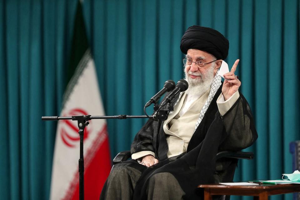 Iran's Supreme Leader Ayatollah Ali Khamenei (via REUTERS)