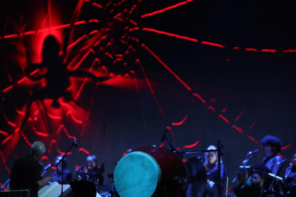 Danny Elfman performs at the Coachella Valley Music and Arts Festival in Indio, Calif., on Saturday, April 23, 2022.