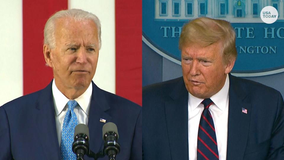 "Donald Trump failed us," Joe Biden says, attacking the president's leadership in the COVID-19 crisis.