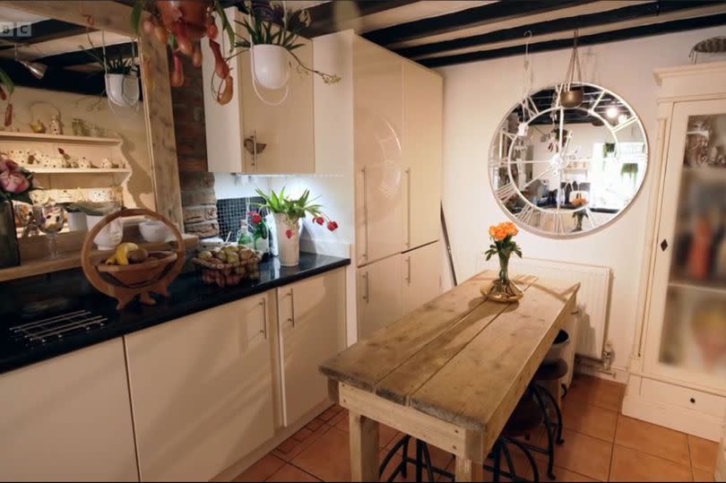 The charming kitchen at the cottage in Pickering