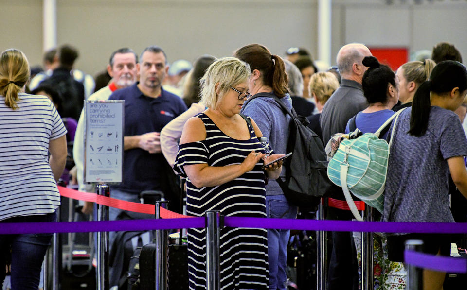 Long wait at Sydney airport