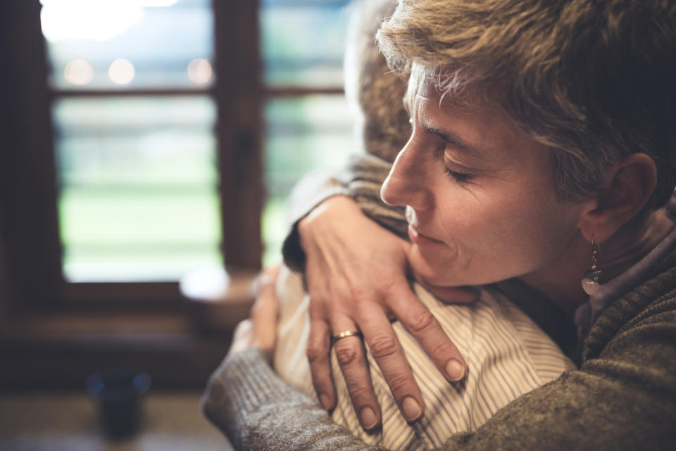 A quarter of adults haven't been hugged in more than a year. (Getty Images)