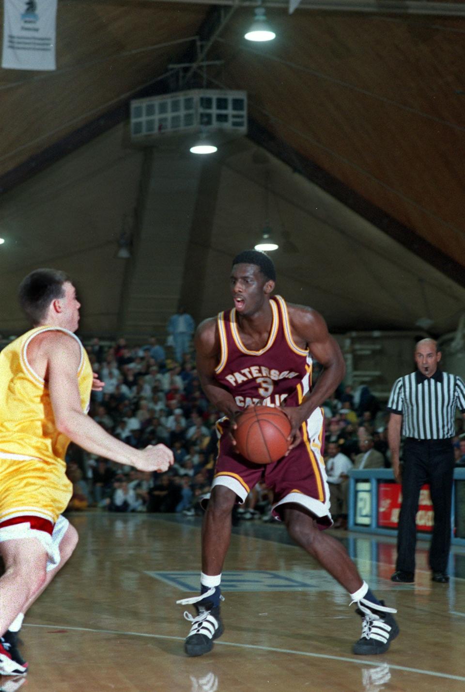 Tim Thomas is a 1996 graduate of Paterson Catholic and was a three-time high school All-American.