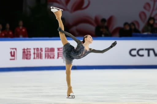 Fast-rising Anna Shcherbakova of Russia skated to gold in the ISU Grand Prix Cup of China