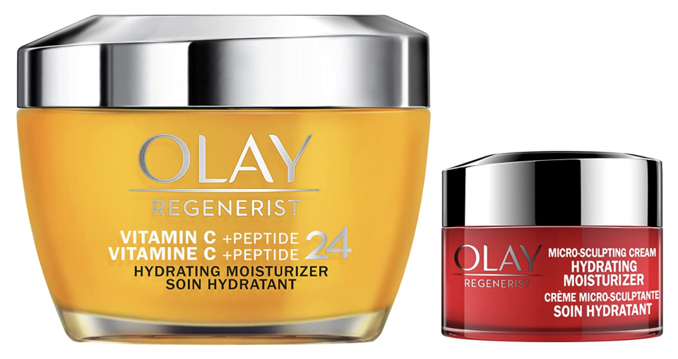 Olay Regenerist Vitamin C Face Moisturizer + Micro-Sculpting Cream Gift Set (Photo via Amazon)