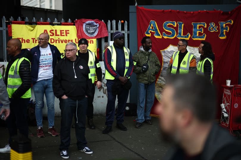 ASLEF strikes have entered their second day this week -Credit:HENRY NICHOLLS/AFP via Getty Images