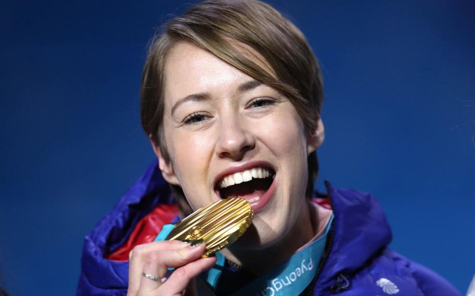 Lizzy Yarnold celebrates gold with Netflix and knitting - and doesn't rule out going for glory at third Winter Olympics