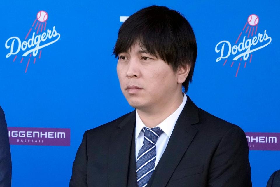 (Pictured) Ippei Mizuhara, 39, of Newport Beach, California is accused of stealing more than $16m from Los Angeles star Shohei Ohtani to pay off his own illegal gambling debts (AP)