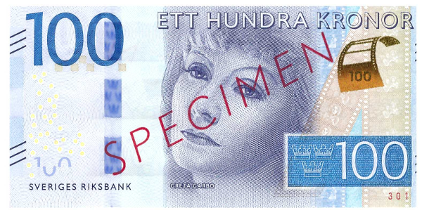 <p>Sweden’s 100 Kronor Note (International Bank Note Society) </p>