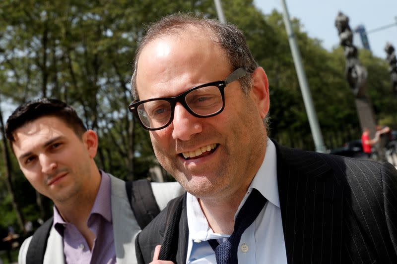 FILE PHOTO: Mark Nordlicht, the founder of defunct hedge fund firm Platinum Partners, exits U.S. Federal Court in Brooklyn