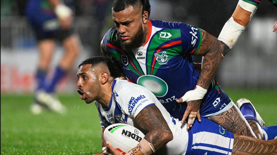 Josh Addo-Carr scores a try.