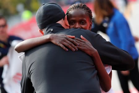 Chicago Marathon - Kenya's Brigid Kosgei wins the women's marathon setting a new world record