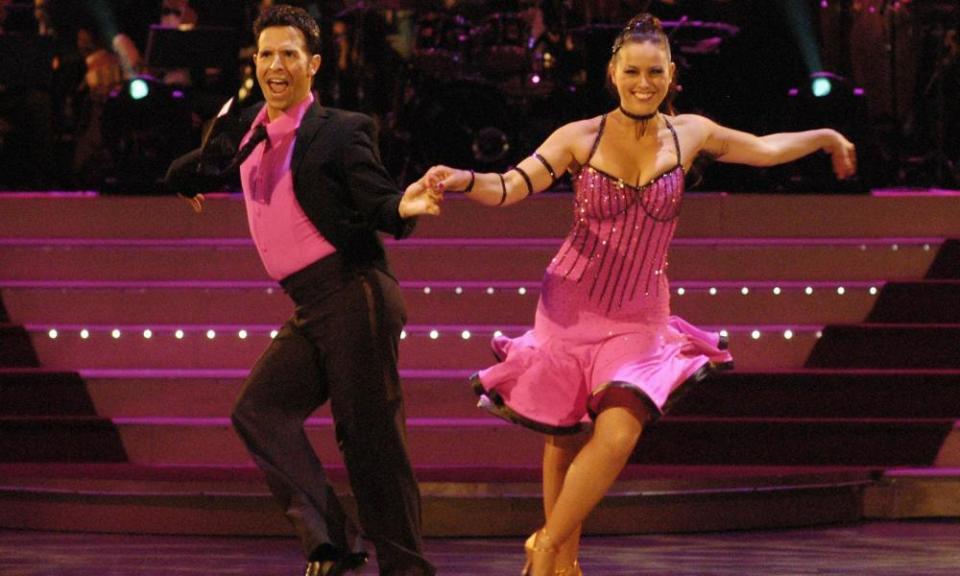 Jill Halfpenny and Darren Bennet in Blackpool.