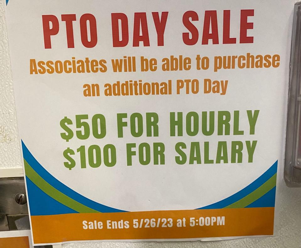 "PTO Day Sale"