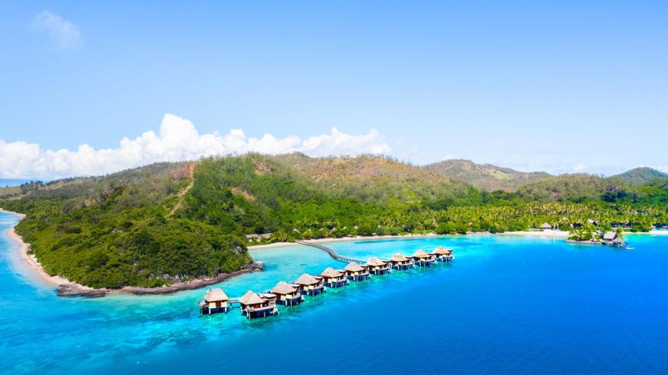 over water bungalow at likuliku