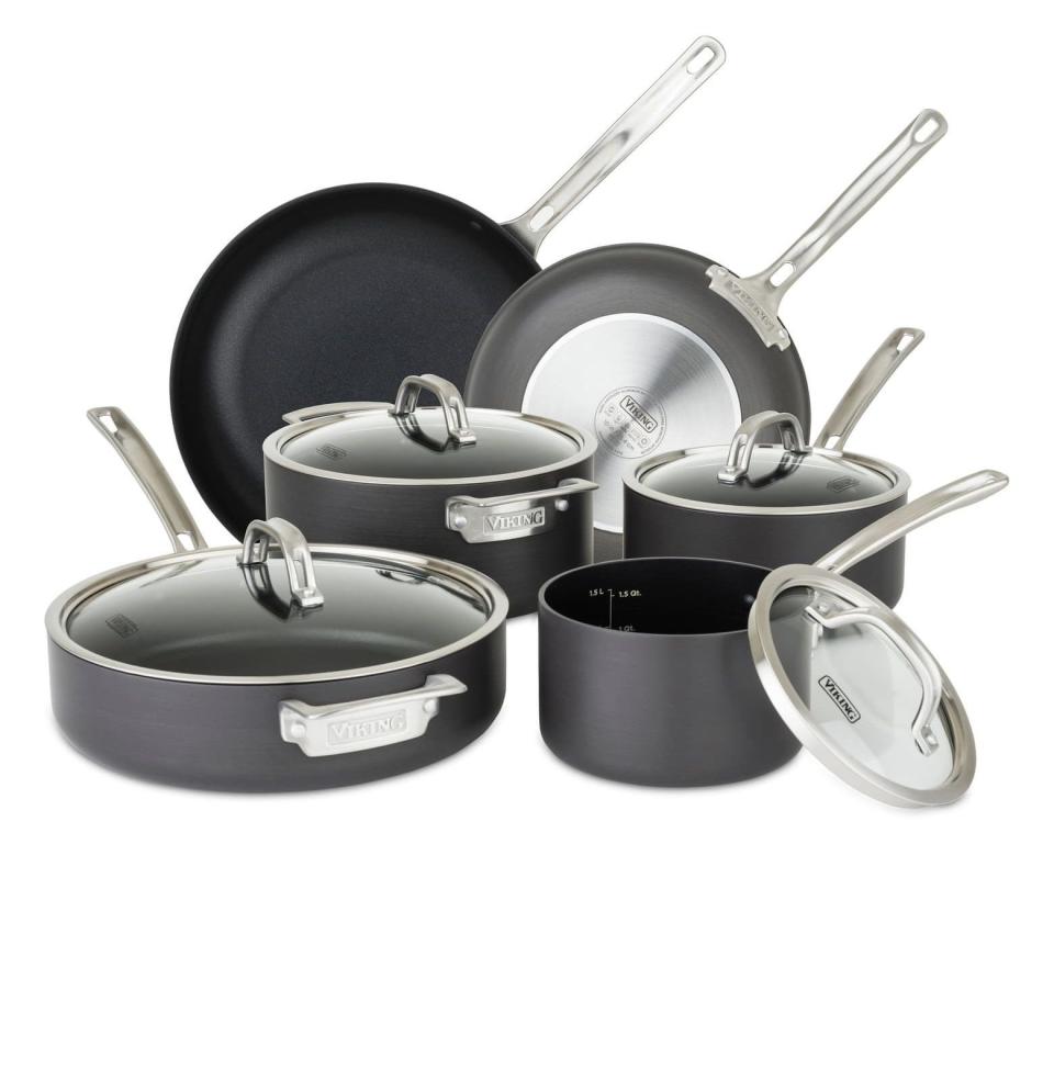 Hard Anodized Nonstick 10-Piece Cookware Set