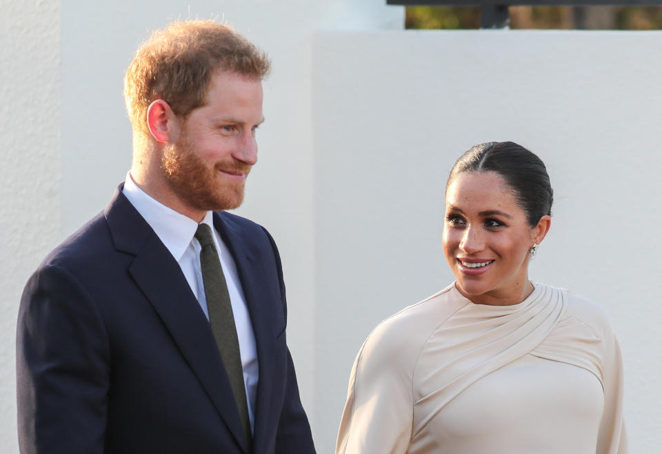 The Duke and Duchess of Sussex are expecting their first child in late April or early May. (Photo: Pool/Samir Hussein via Getty Images)