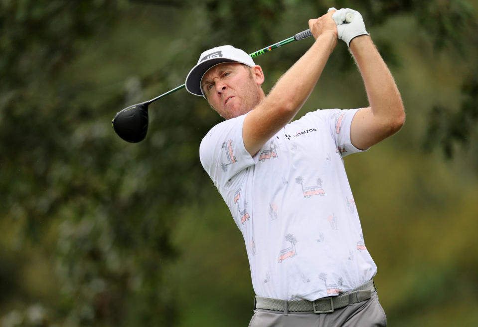 Seamus Power of Ireland plays his shot from the seventh tee during the first round of the 2023 FedEx St. Jude Championship at TPC Southwind in Memphis, Tennessee. (Photo: Andy Lyons/Getty Images)