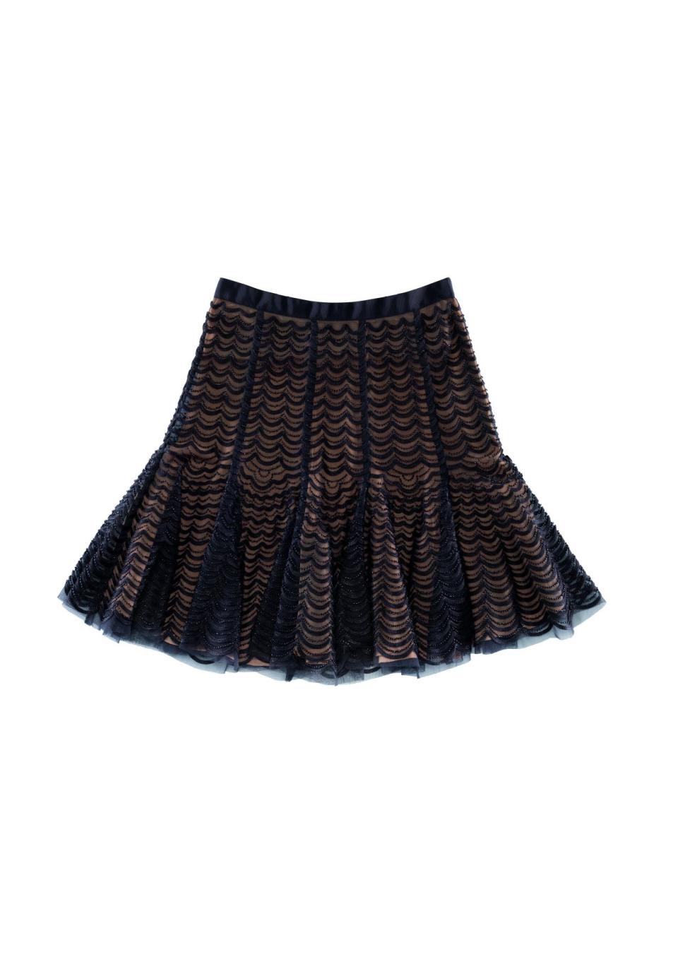 Black mesh skirt, $159. (PHOTO: H&M)