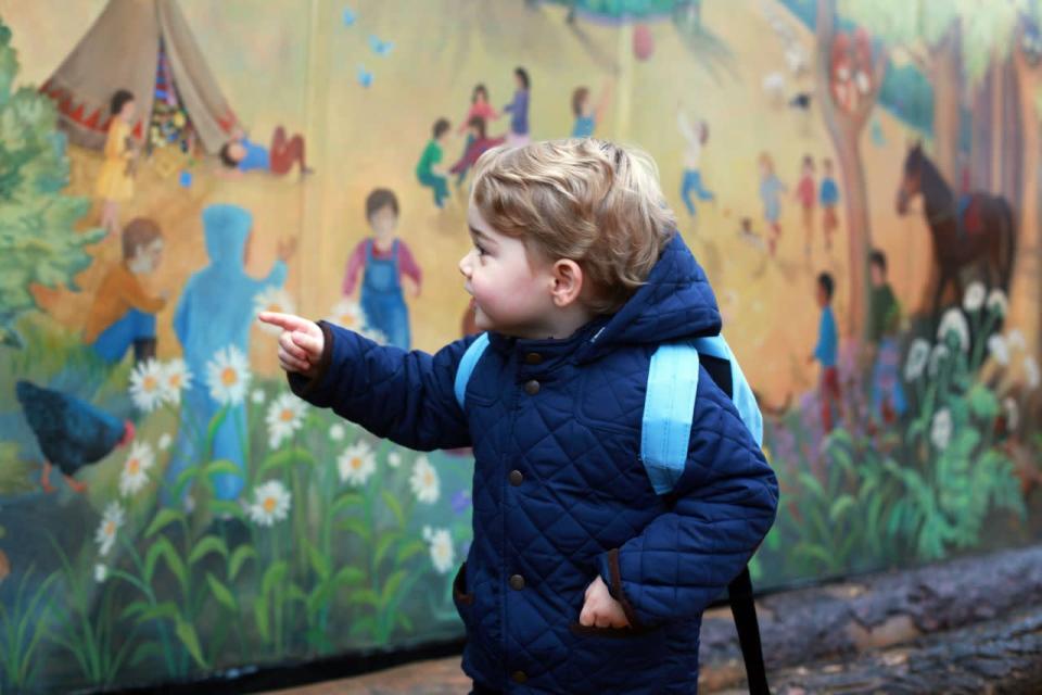 Le bambin venait alors d'être inscrit à l'école Westacre Montessori dans le village d'East Walton dans le Norfolk, près de la maison familiale Anmer Hall. 