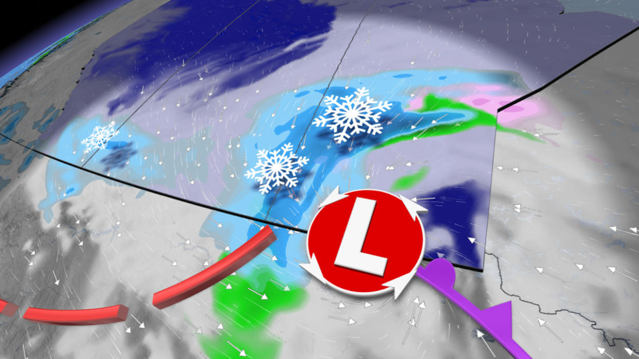 Snow continues to sweep across the Prairies, bringing tricky travels