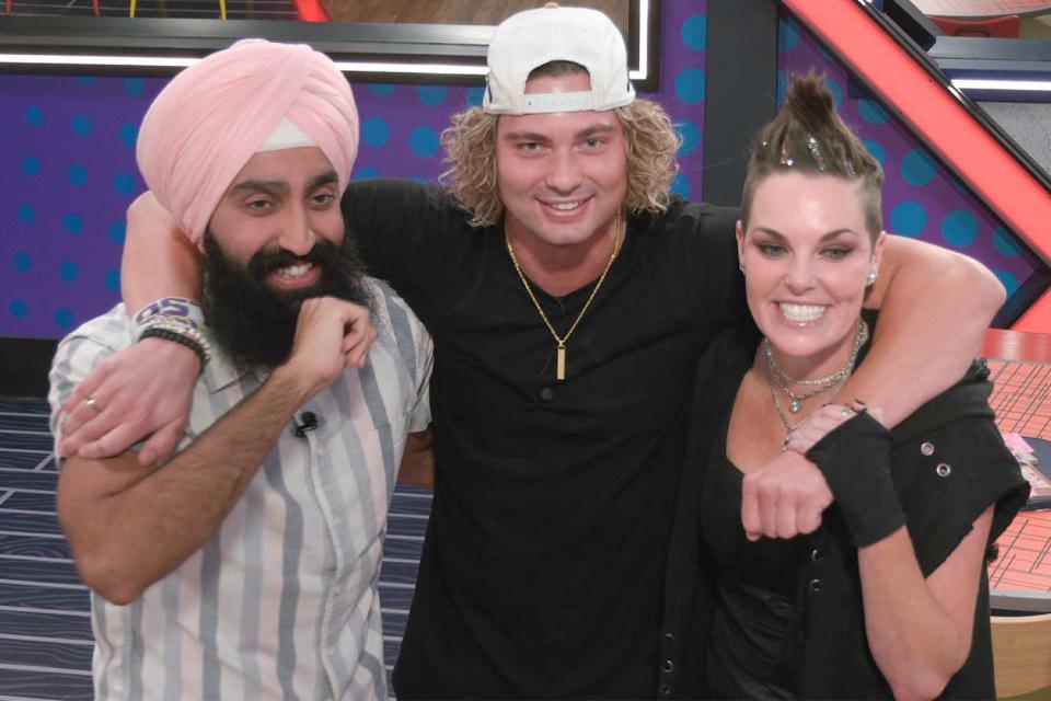 <p>CBS </p> Jag Bains, Matt Klotz and Bowie Jane Ball